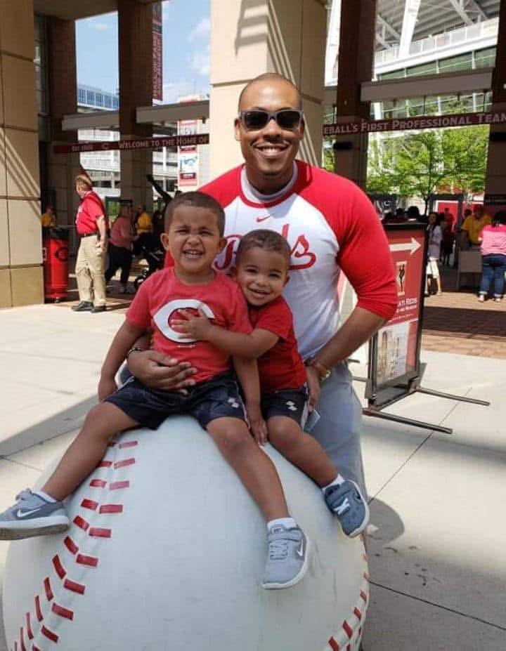 Richard Crosby at Reds game